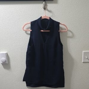 Top Shelf - Elegant Navy Sleeveless Top